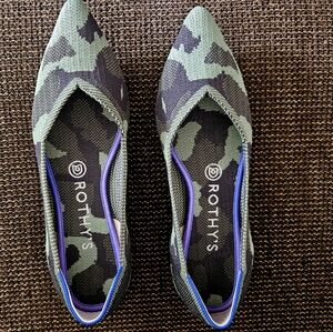 Rothy's The Point Camo Flats